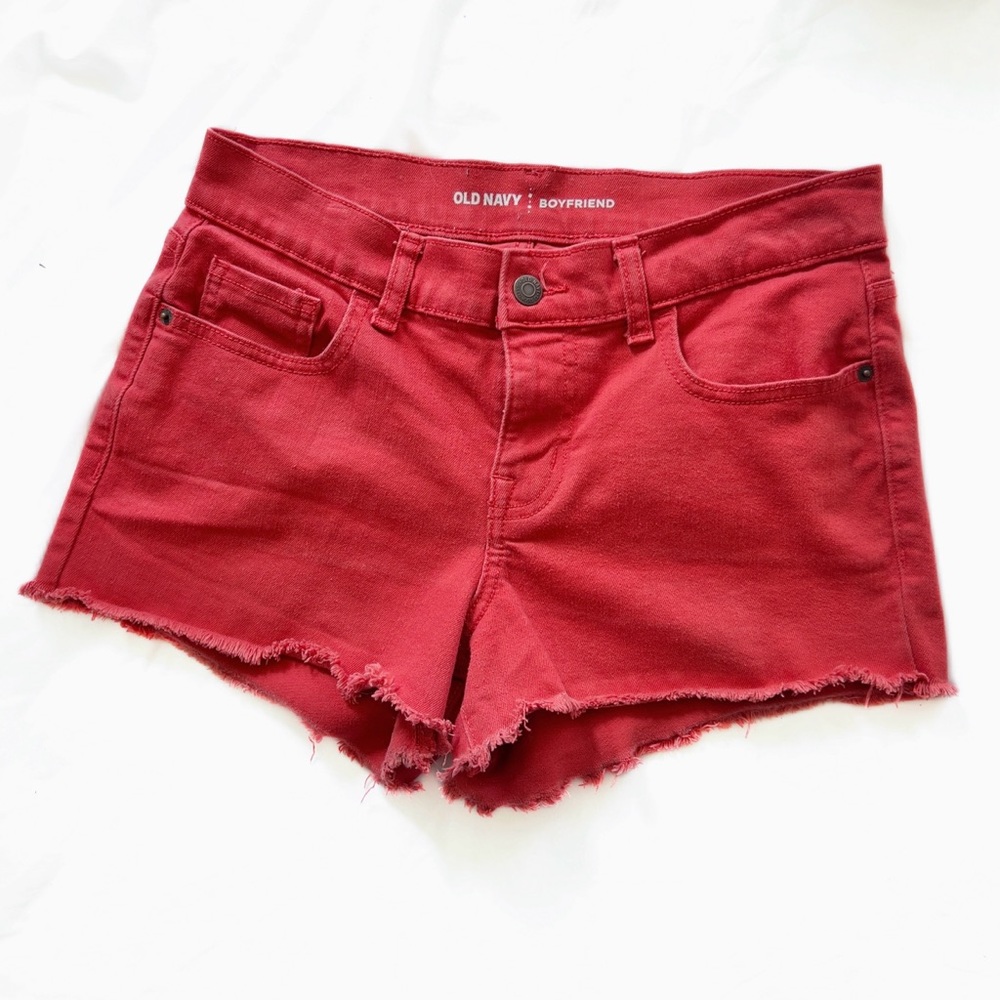 Old Navy Women's 4 Cutoff Short 3" Berry Sorbet